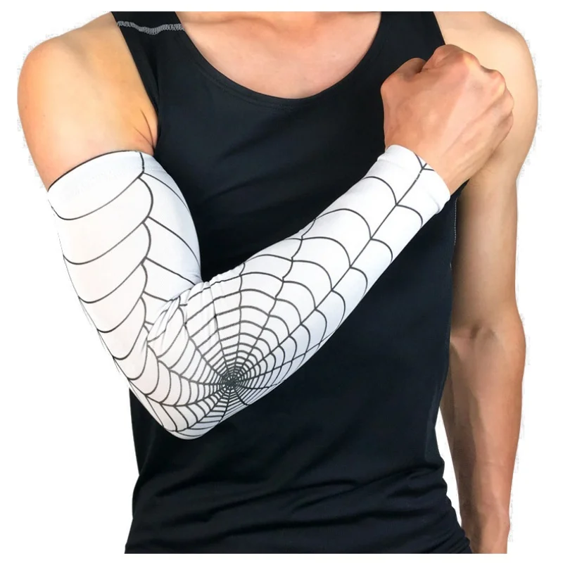 W Arm Covers Sport Elbow Pad1 1Pcs UV Protection Running Cycling Arm Warmers Basketball Volleyball Sleeves Bike Bicycle - Цвет: W