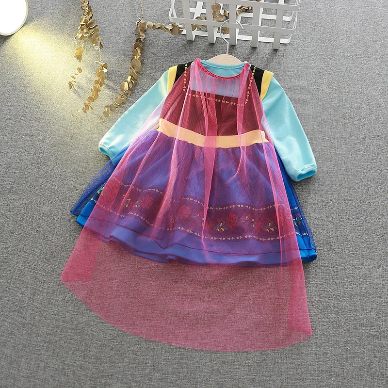 Elsa Anna Sofia Alice Princess Dresses Baby Girl Dresses Cartoon girl Vestido for Halloween Carnival Cosplay Party kids clothes