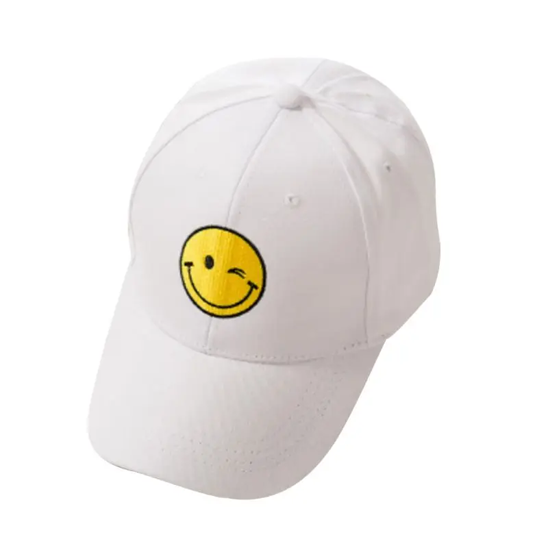 22 Color Unisex Korean Sport Smile Face Finger Heart Embroidery Baseball Cap Harajuku Cotton Hip Hop Snapback Curved Trucker Hat - Цвет: F