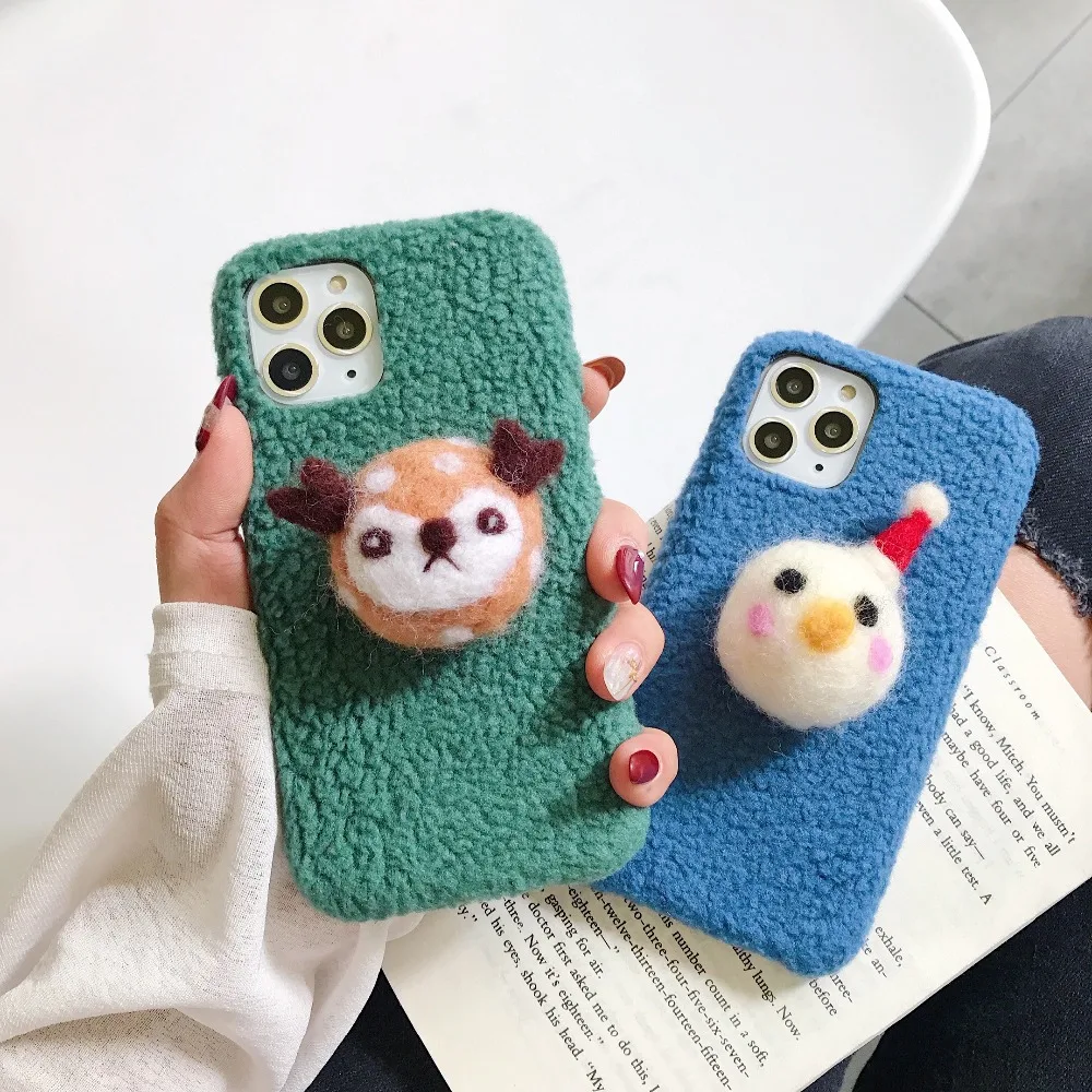 Плюшевый чехол с оленем из мультфильма для huawei P30 P20 mate 30 Pro Чехол Мягкий ТПУ противоударный чехол для huawei Honor 9X V20 Pro Nova 3 4 5 Pro