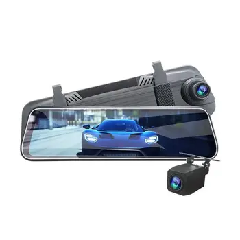 

Streaming Driving Recorder Plastic 10 Inch Full Screen Hd Night Vision Dual Lens 1080P With Reversing Image 1 Set