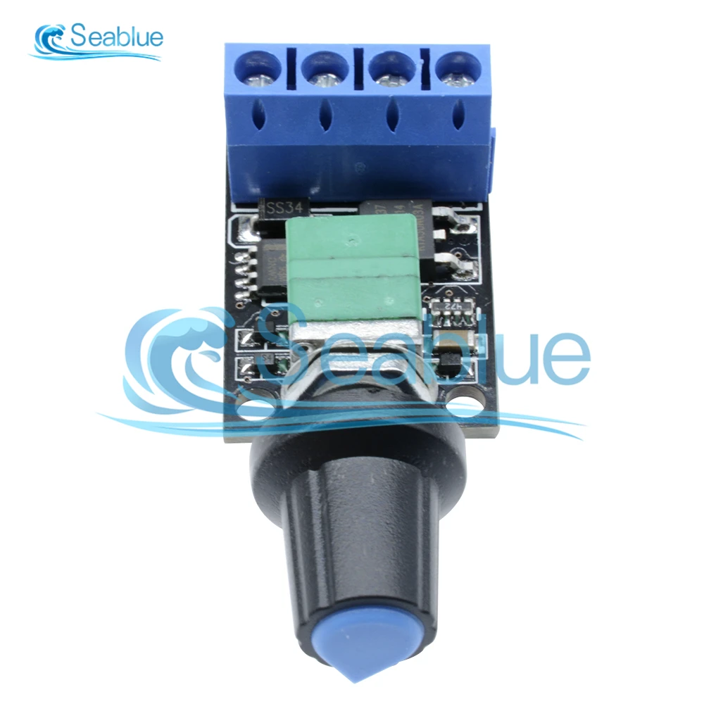 5Pcs 10A 5/9/12V DC Motor Speed Control PWM Potentiometer Governor Speed Regulation Board LED Dimming Ultra High Linearity Band dc motor speed controller electric motor speed controller motor speed controller