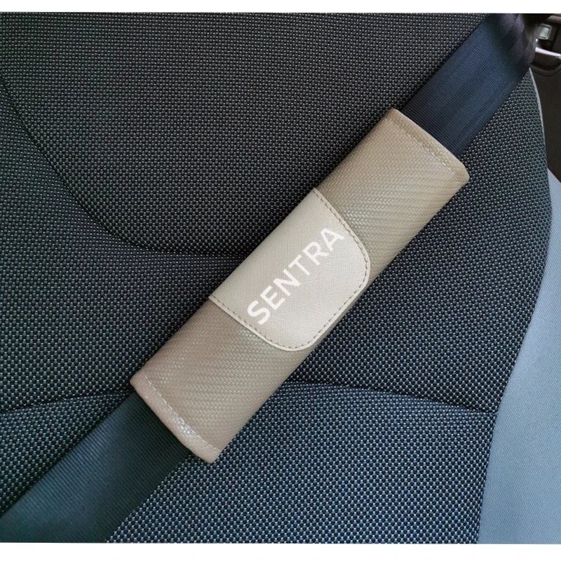 Для Nissan Sentra 2 шт модная карбоновая кожаная накладка для ремня безопасности автомобиля автомобильный ремень безопасности Наплечная накладка автомобильные аксессуары Стайлинг автомобиля