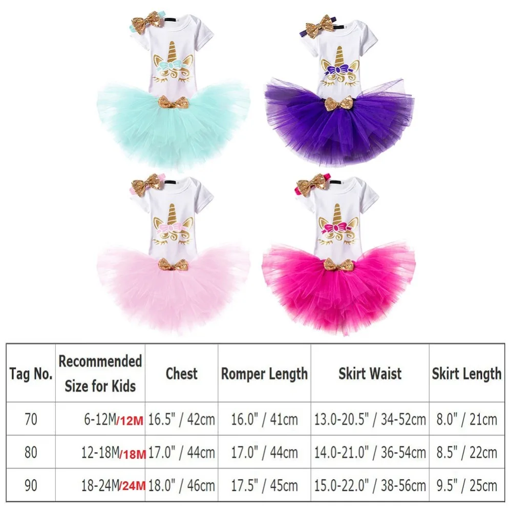 Baby Girl Clothes Girl Baby Birthday Clothes Flower Unicorn Dress Girl Baby Girl Outfit Sets Baby Clothes Girl for Photo Shoot