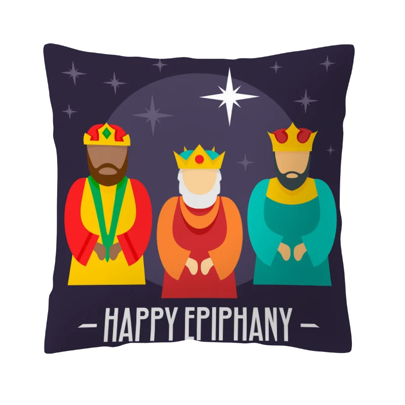 17 Throw Pillow Inches Balthazar Three Kings Восточный мудрец Библейский мультфильм детская Наволочка Две стороны печать украшение дома подушки - Цвет: 17