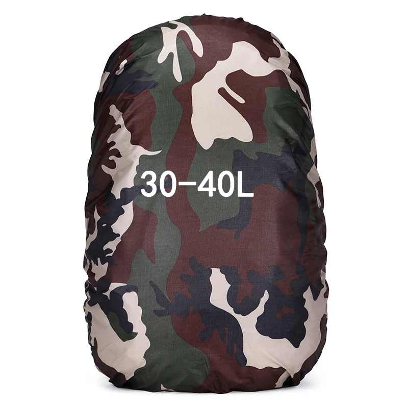 30-40L Camouflage 35-80L нейлоновый Пылезащитный Водонепроницаемый рюкзак, дождевик, регулируемый, Сверхлегкий, портативный, походный, походный, для защиты, для улицы, инструменты - Цвет: 30-40L Camouflage