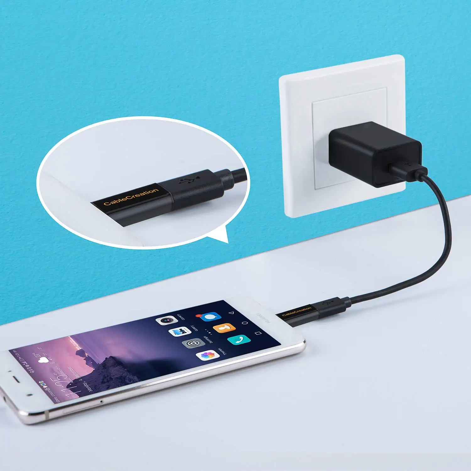 JORINDO кабель-Переходник USB C на Micro USB адаптер переменного тока, Тип usb C адаптер для микро-флеш-накопителя USB USB-C конвертер с резистором 56K совместим Коврики, MacBook Pro