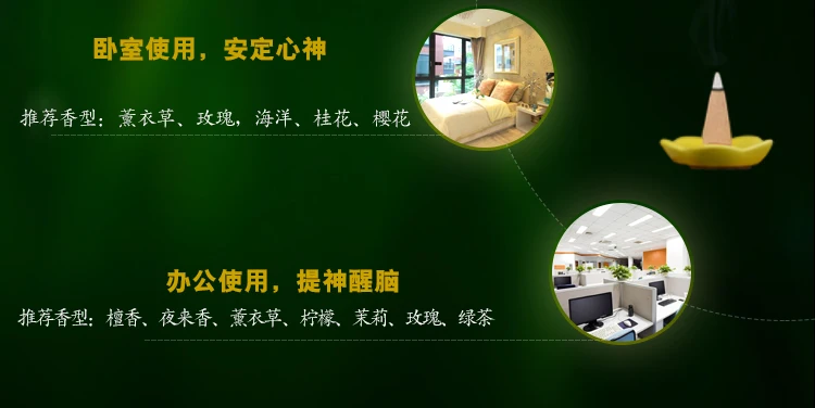 Wierook Incenso Indoor Bedroom, Back Flow Fragrant For Grain Toilet, Deodorizing Incense And Air Purifying Aromatherapy