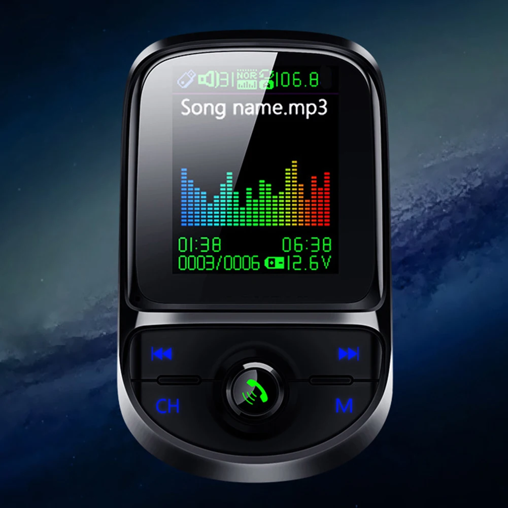 Китай автомобиль музыка C85 Авто Bluetooth MP3 плеер FM передатчик двойной Порты usb Зарядное устройство адаптер משדר בלוטוס РКМ погрузчик