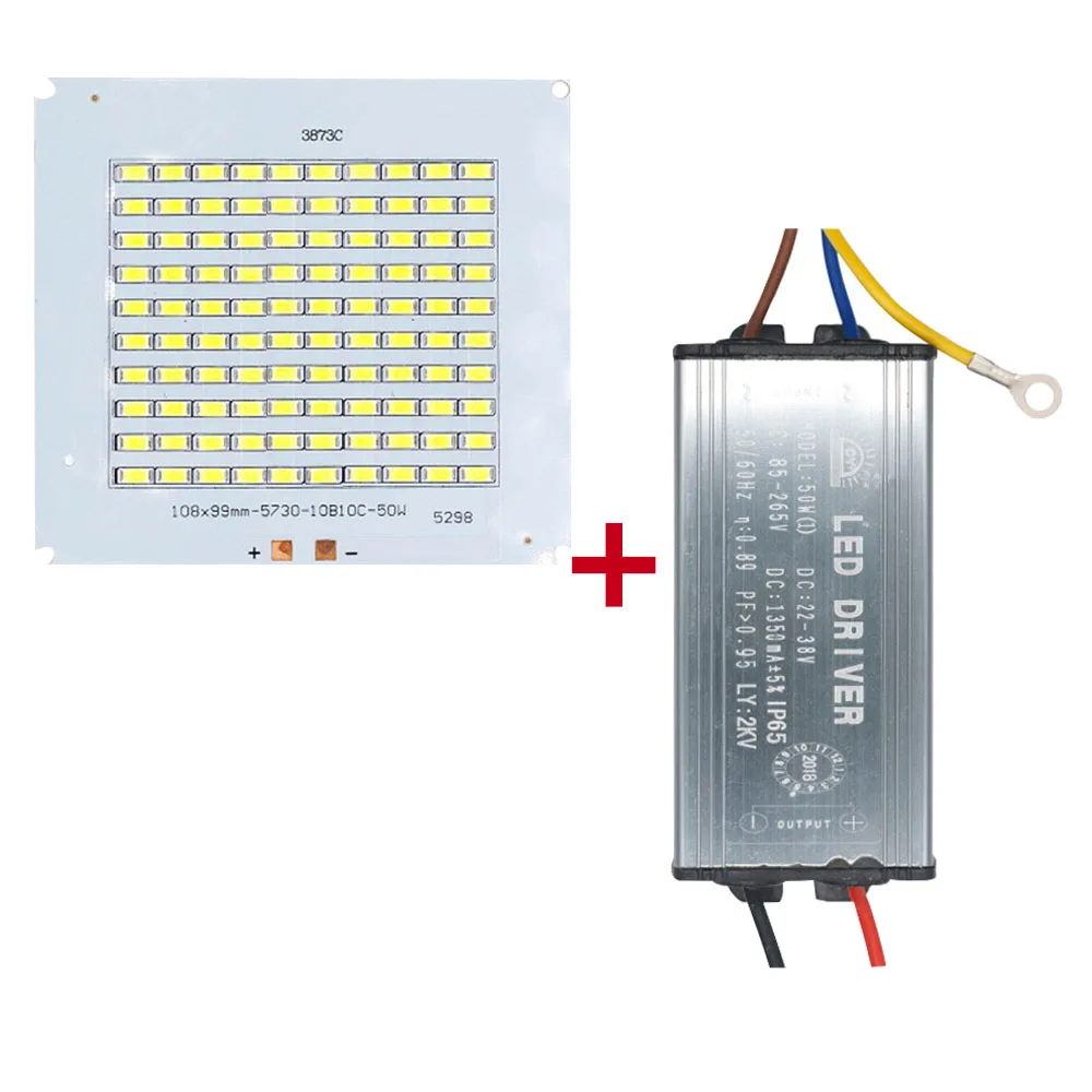 50W 100W 150W 200W Светодиодный SMD5730 чип лампа шарик с светодиодный драйвер высокой Мощность Светодиодный прожектор 30-36V для внутреннего и наружного спорта DIY Kit PCB