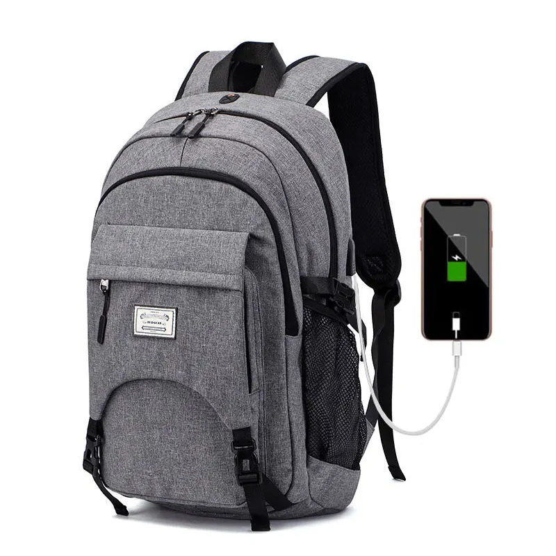 

Multifunction Sport Backpack Men Large Capacity USB Charging Travel Back Pack Simple Leisure Laptop School Shoulder Bags B024