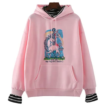 

Mythical Unicorn Funny Fashion Print Sweatshirt Personality Fashion Harajuku Winter&spring Casual Aesthetics Women Clothing