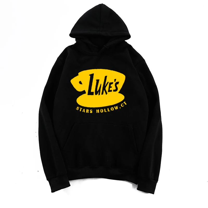 Luke's Stars полые женские толстовки Gilmore девушки Забавный свитер осень зима с длинным рукавом капюшоном Графический джемпер дропшиппинг