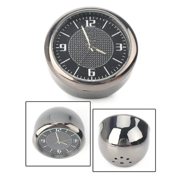 

For Audi Car Clock Refit Luminous Electronic Quartz Watch Ornament Interior Decoration Kit with logo
