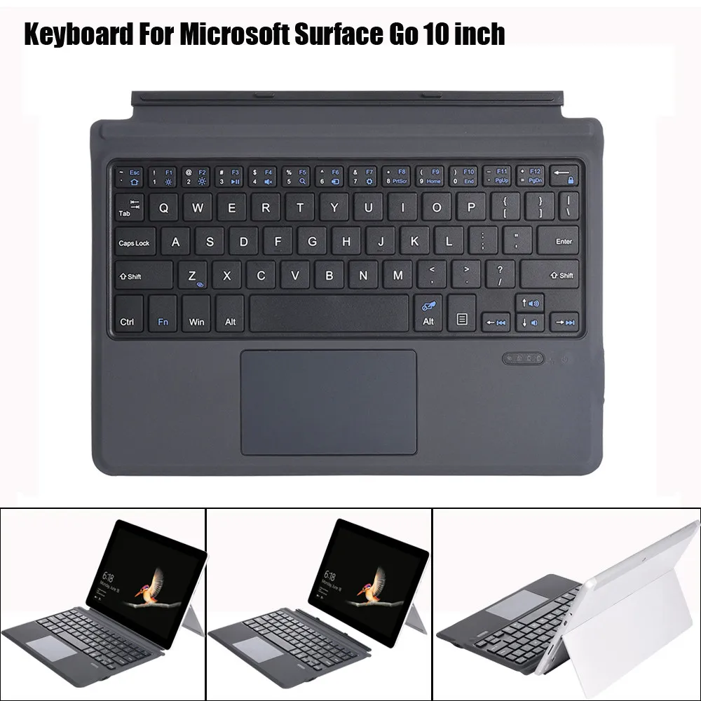 Bluetooth клавиатура для microsoft Surface Go Тонкий Планшет беспроводная клавиатура Android Windows Touch Pad 10 дюймов Чехол