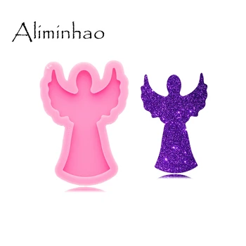 

DY0335 Super Glossy Angel Fits on A 1.5 Inch Badge Reel Silicone Mold - Epoxy Craft Resin Molds - DIY Handmade Jewelry Mold