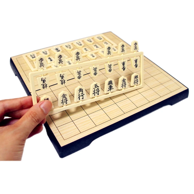 25&times;25cm/9.84x9.84in Japan Shogi Magnetic Foldable Japanese Chess Game Board Game Intelligence Toy