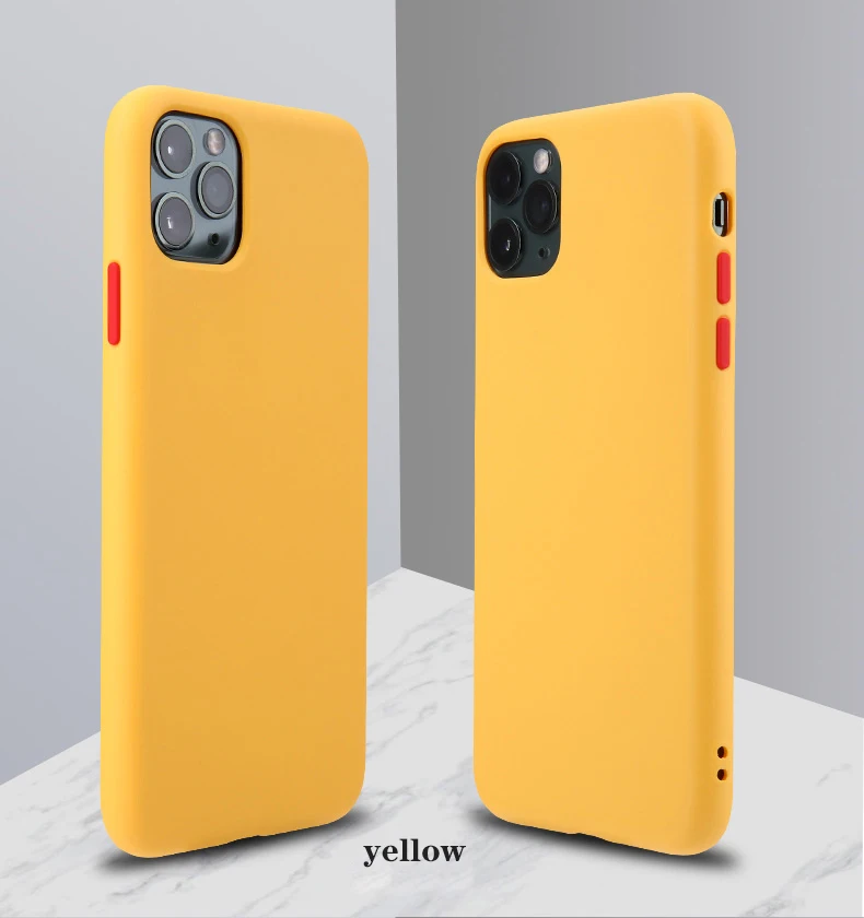 AYJ полный жидкий силиконовый чехол для iPhone X Xs 11 Pro Max XR 7 8 6 6s Plus чехол мягкий карамельный Pur простой сплошной контрастный цвет