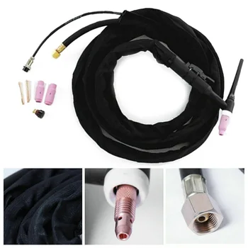 

1 Set 3 Meter TIG Torch Kit Metalworking Equipment Gas Lens Air-Cooled Flexible Set WP-17 Torch Parts Accessory
