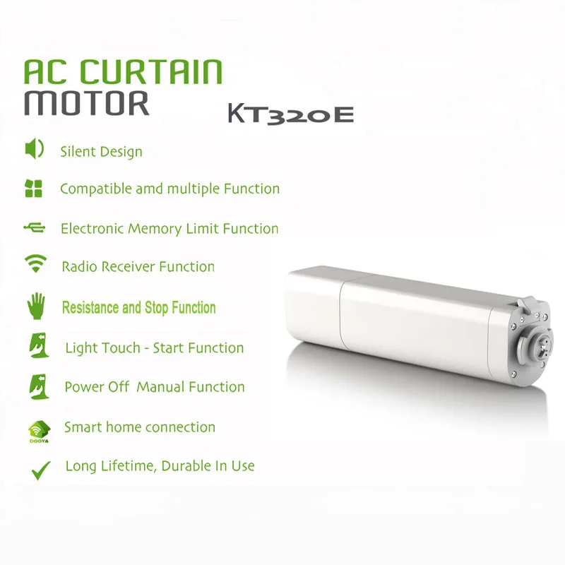 

dooya smart curtain Motor KT320E smart home electric smart curtain For Auto Motorized Curtain Track compatible alexa smart blind