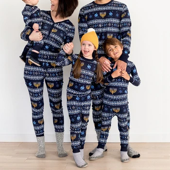 

WENYUJH Christmas Pajamas Family Matching Pajamas Same Pattern Print Sleepwear Boys Girls Men Women Family Matching Outfits Set