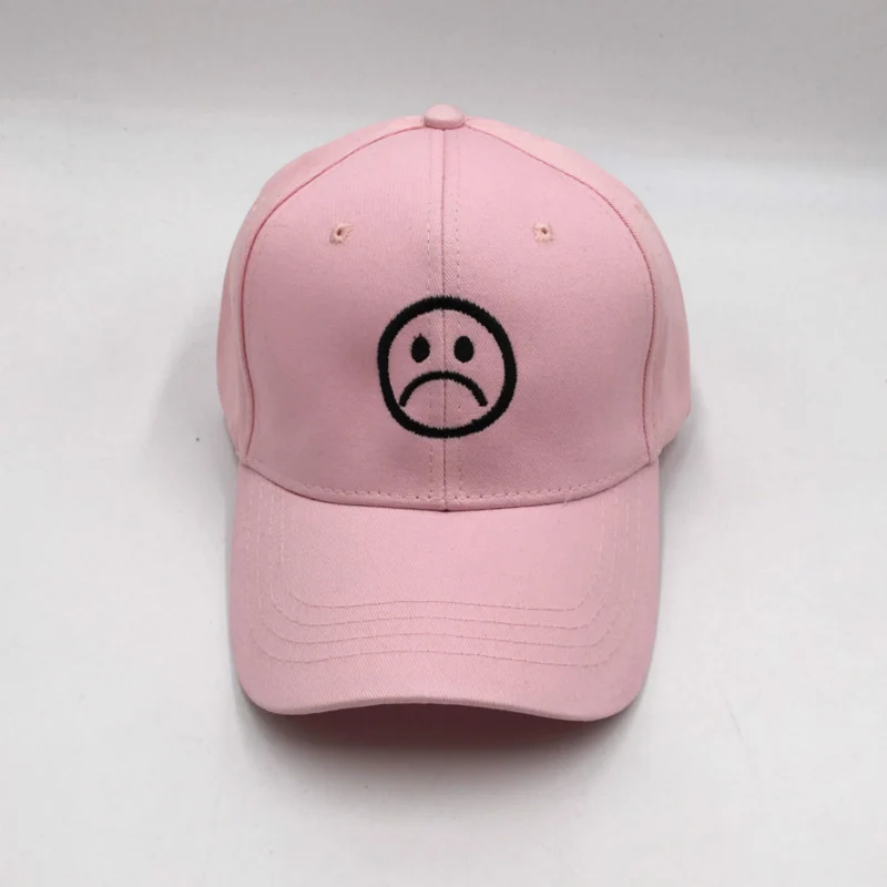 Sad Boy Face бейсбольная Кепка из хлопка с вышивкой, спортивная летняя солнцезащитная Кепка в стиле хип-хоп для мальчиков и девочек-подростков, уличная танцевальная Кепка CP0391