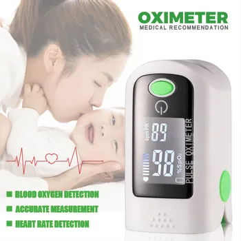 

Fingertip 0ximeter 2020 Top Fingertip Blood Oxygen Saturation Monitor with LED Screen Digital Pluse Rate Rea Pulse Oximeter