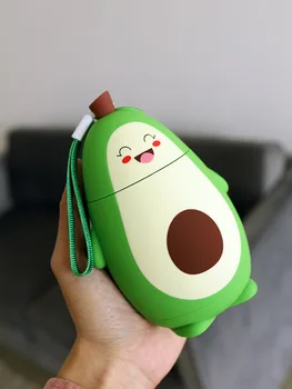 

Cute Cartoon Avocado Glass Double Layer Student Simple Fresh Mori Cup Portable Girl's Heart Ins Wind
