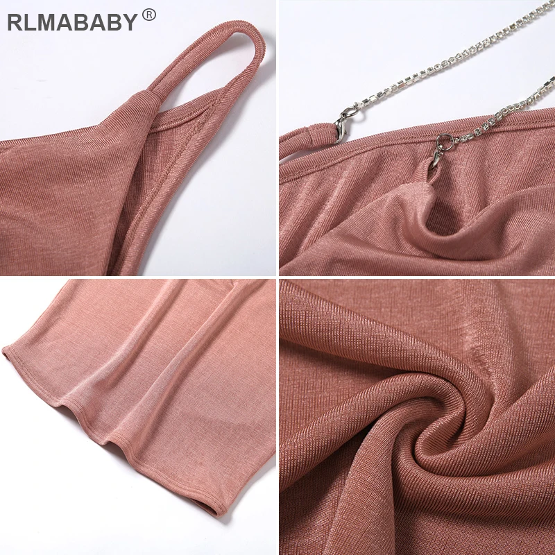 RLMABABY металлический ремешок на бретельках, сексуальный укороченный кроп-топ с открытой спиной, без рукавов, женский короткий топ, Повседневная Уличная одежда, красный, розовый топ