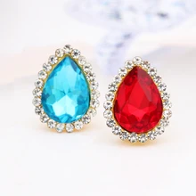 

Mixed color drop Glass Crystal Strass Perfect Quality Sew-on Rhinestones With Sunflower Claws Sew On Clothing for Diy Jewelry