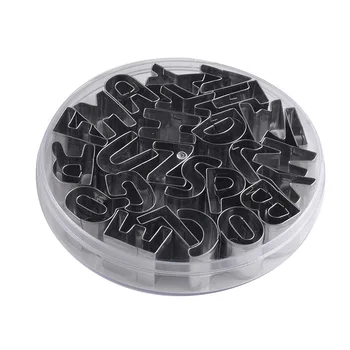

DIY Baking Mould 26 Lettered Fondant Biscuit Mold Suit Stainless Steel Biscuits Cutter Biscuit Mould Cake Mould