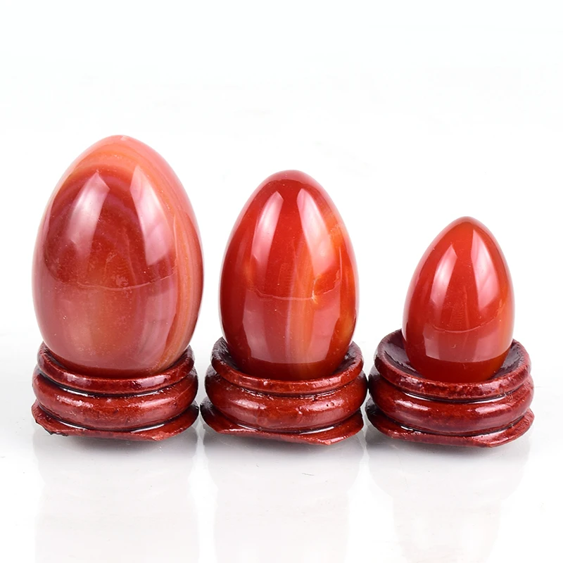 Яйцо из агата натуральный Йони набор яиц непросверленный камень кристалл