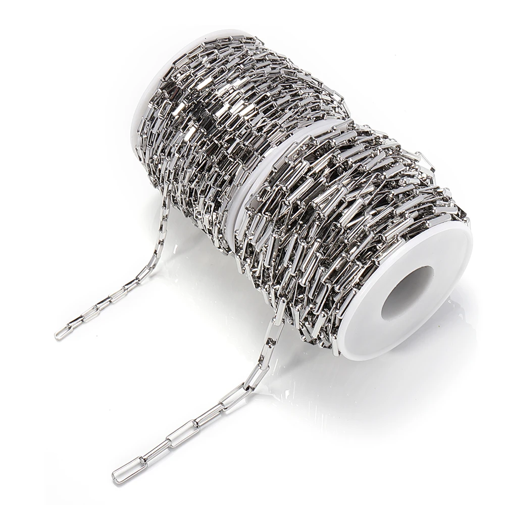 

1meter Necklace Chains Stainless Steel Chain Big Thick Link Chain Accessories Handmade Bracelet Chain for Jewelry Making DIY