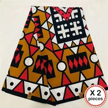 Высококачественная африканская вощеная ткань принтом хлопок 12 ярдов Анкара Гана DIY швейный материал для африканского воскового платья 02