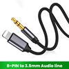 8 broches à 3.5mm Jack AUX câble d'éclairage à AUX adaptateur de casque Audio