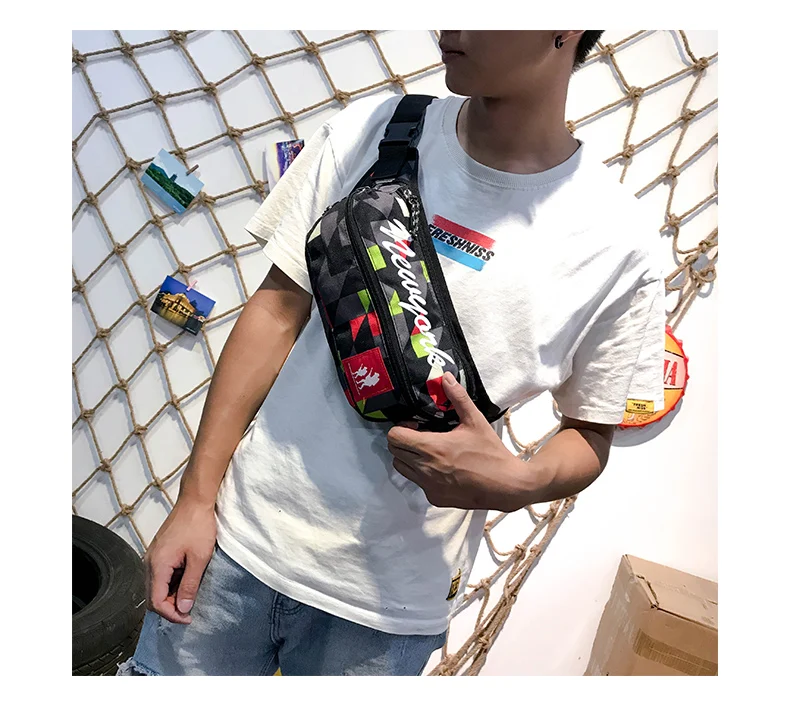 2019 Новая модная женская мужская поясная сумка рюкзак для пикника для девочек и мальчиков с буквенным принтом сумки водонепроницаемые