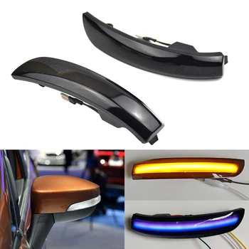 

For Ford Kuga Escape EcoSport 2013 2014 2015 2016 2017 2018 Dynamic LED Blue Blinker Side Mirror Indicator Turn Signal Light