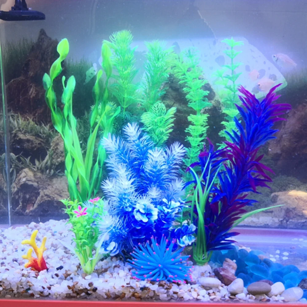 

Aquarium Accessories Simulation Water Grass Plastic Fake Fish Tank Landscaping Simulation Plant Combination Grass Package
