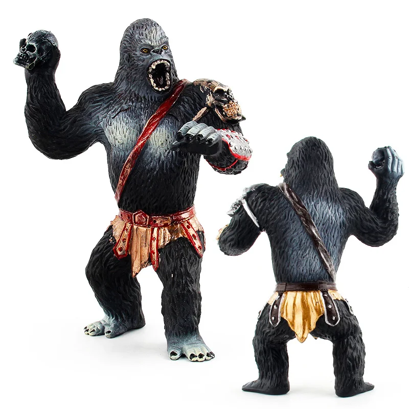 King Kong chimpanzee однотонная модель животного; изображение создание ручной украшение куклы игрушка Коллекция произведение искусства для поклонников или детей