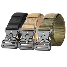 Nylon Men's Belt Training Outdoor Belt Metal Tactical Multi Function Alloy Buckle Belt High Quality Marine Army Belt for Men