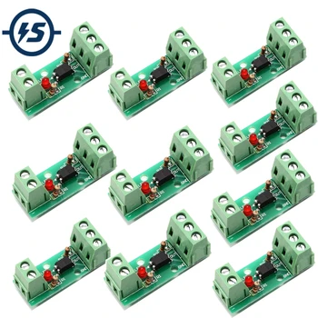 

10pcs Optocoupler Isolation Module Isolated Board PC817 EL817 12V 1 Channel No Din Rail Holder PLC Processors 80KHz
