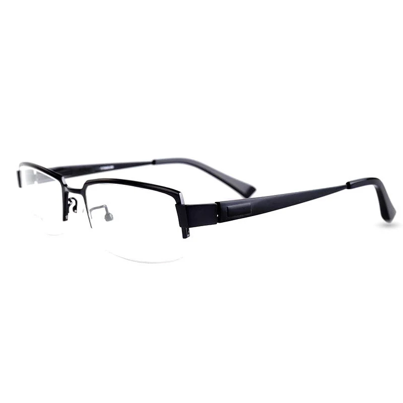 Титановые оптические очки, оправа для мужчин, полуоправа, очки для мужчин, близорукость, рецепт, очки для глаз, оправа для очков, прозрачные линзы, очки