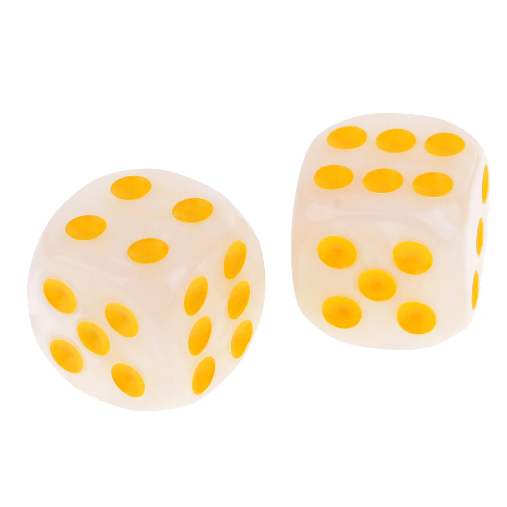 50Pc/Pack Dotted Dice Table Game Die 16mm Dotted for Party Role Playing Game  Parties Board Game Dices Polyhedral Dice 
