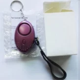 Portable Self Defense Alarm 130DB Personal Security Alarm Keychain With LED Lights Emergency Safety Alarm For Women, Men, Child purple