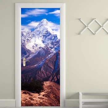 

Beautiful Home Mountain Decor Decal Poster 3D Creative Door Stickers Waterproof Wallpaper Print Art Picture For Kids Room Paste