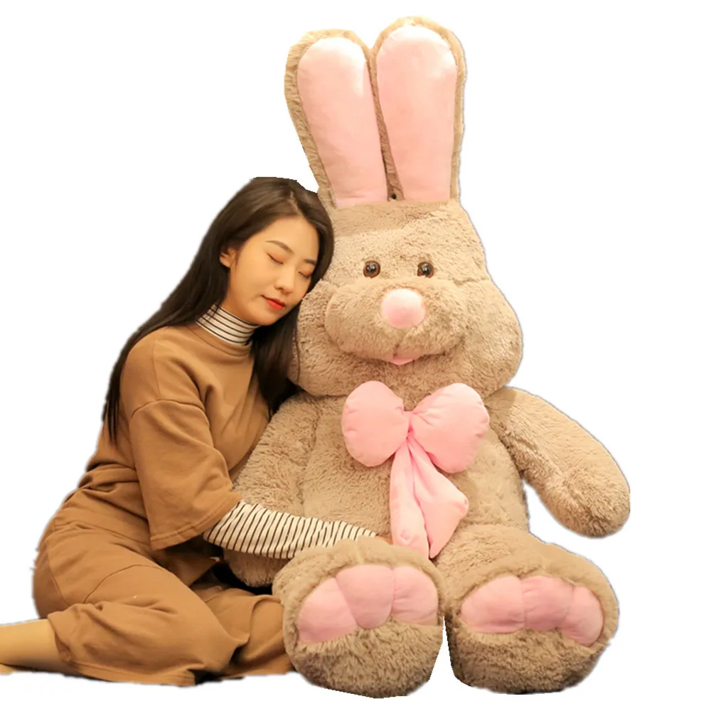 

Fancytrader 150cm Cute Big Plush Rabbit Toy Anime 59'' Giant Stuffed Bunny Sleeping Pillow for Kid Gift Home Decoration 4 Colors