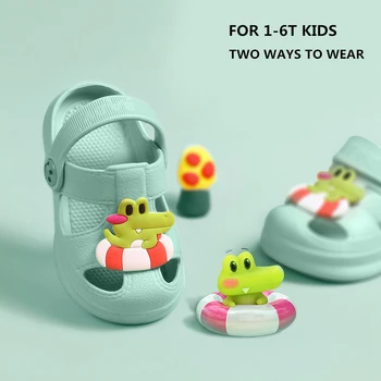 

Baby Slippers Infant Boys Summer Beach Sandals Girls Cute Cartoon Design Shoes Children EVA Slippers For 1-6T Toddler Kids Shoes