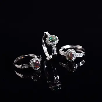 

Pure natural, super beautiful black opal ring, s925 silver, exquisite inlay craft! Adjustable ring mouth!