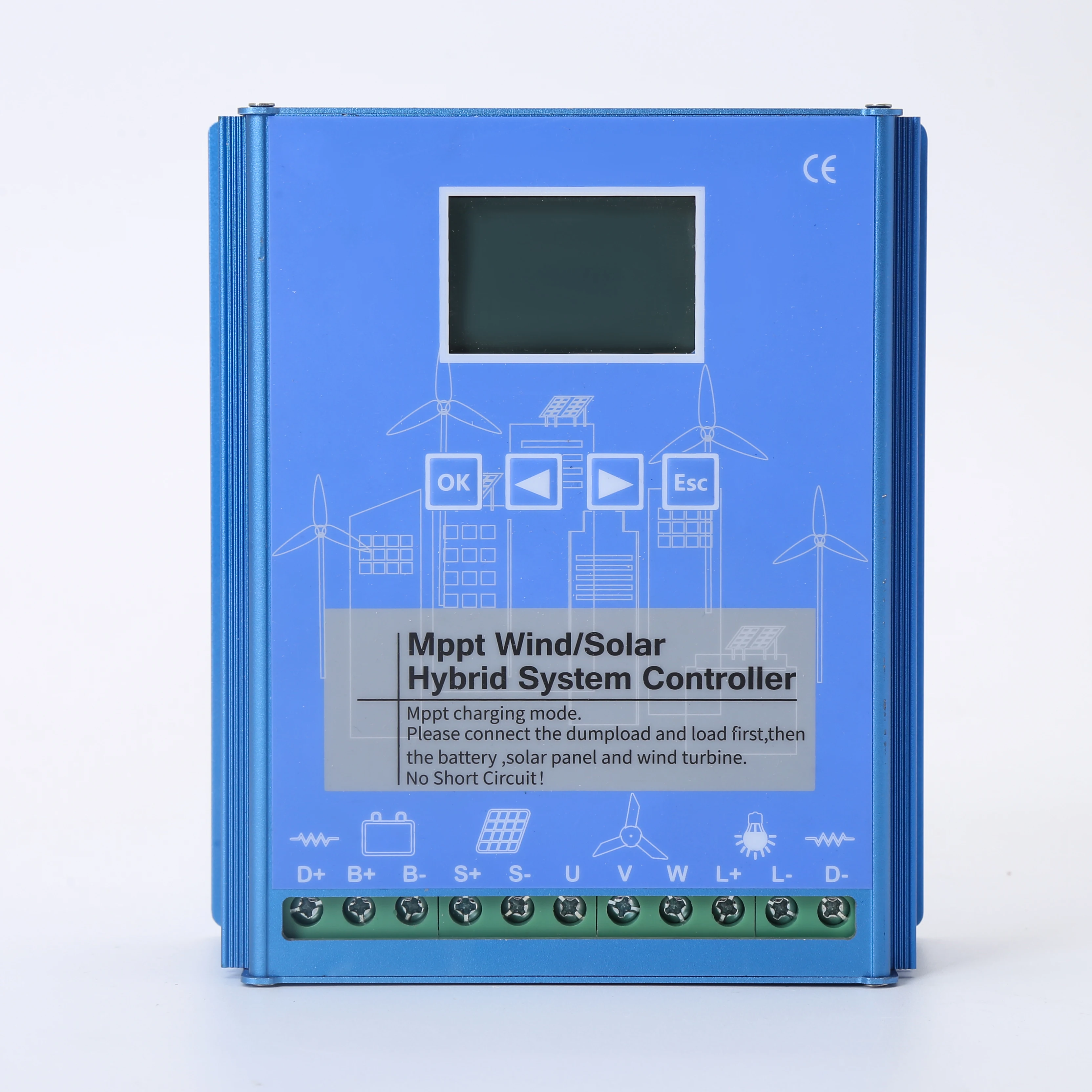 

FLYT Solar Wind Hybrid System Charge Controller 600W 800W 1000W 12V/24V Auto High Efficiency Regulator For Home Use