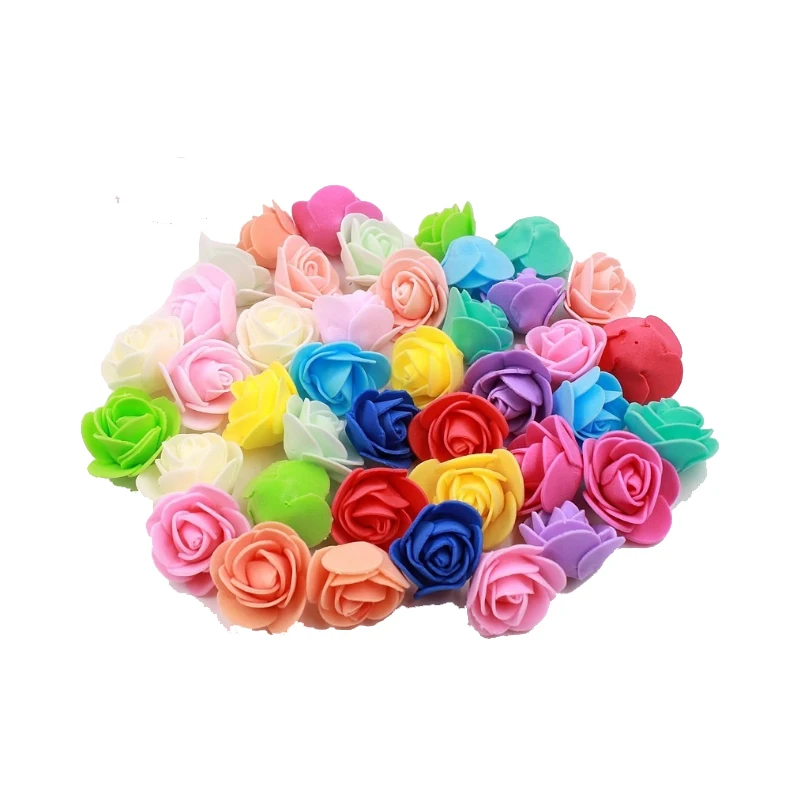 

Melsnajsd10/50/100/200/500PC Foam Rose Flower Head Artificial Rose Flowers Handmade DIY Wedding Home Decoration Festive & Party